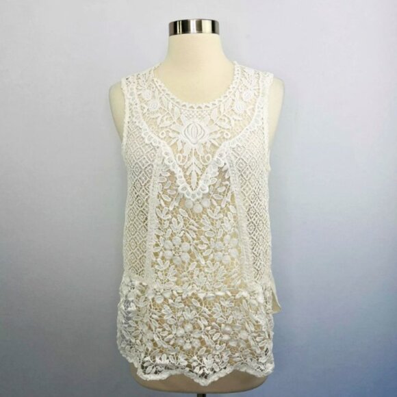 Tiny Anthropologie Lace Tank Top - Picture 1 of 12